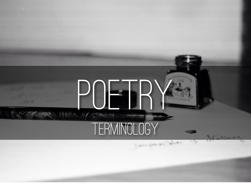 Poetry Terminology 