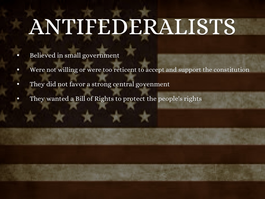 Federalists And Anti Federalists By Kaitlynap0717