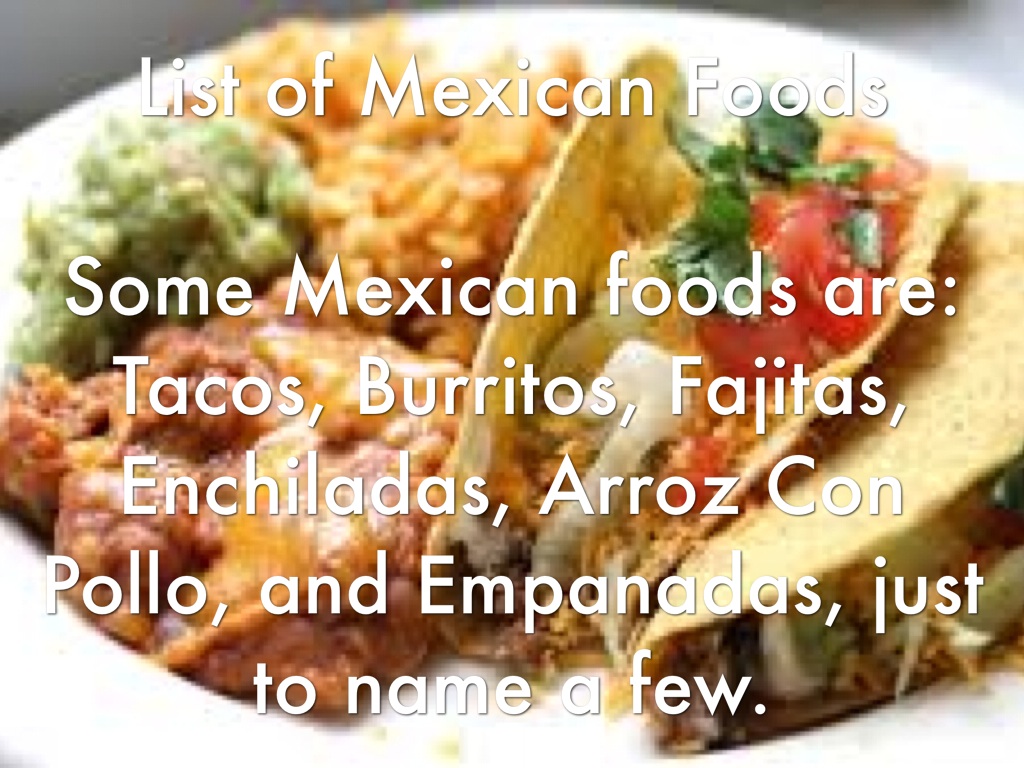 Mexican Foods by Michael Milone