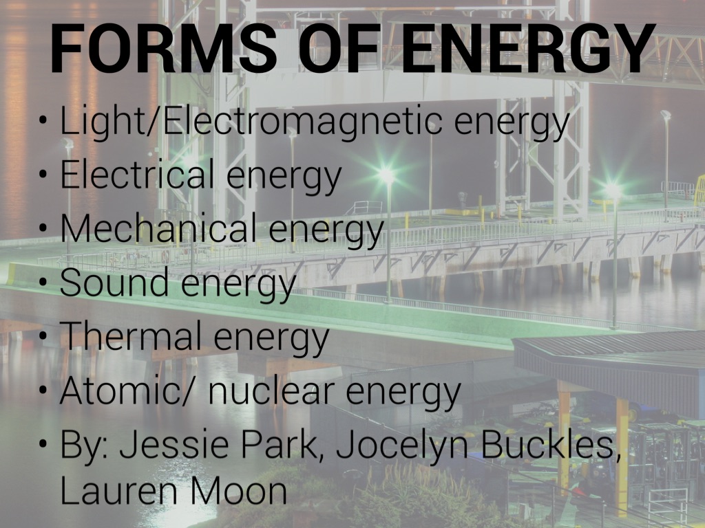 Forms of Energy