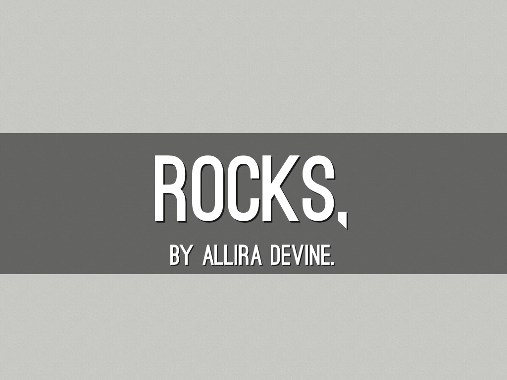 Rocks