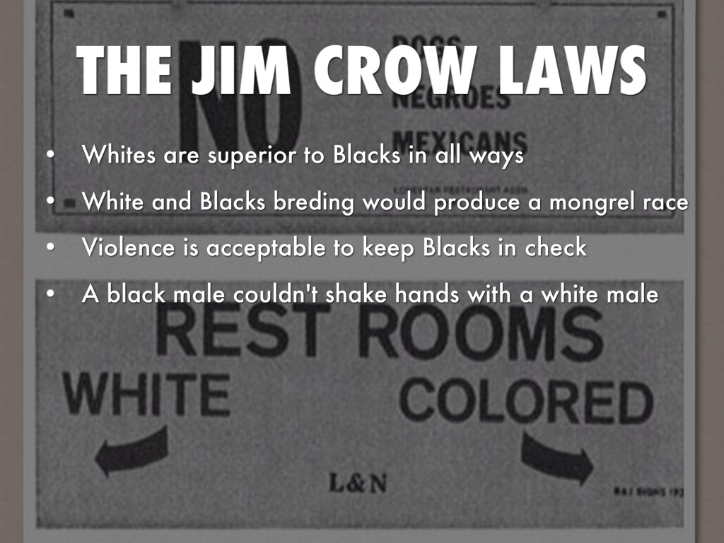 JIM CROW LAWS by Kate Pittman