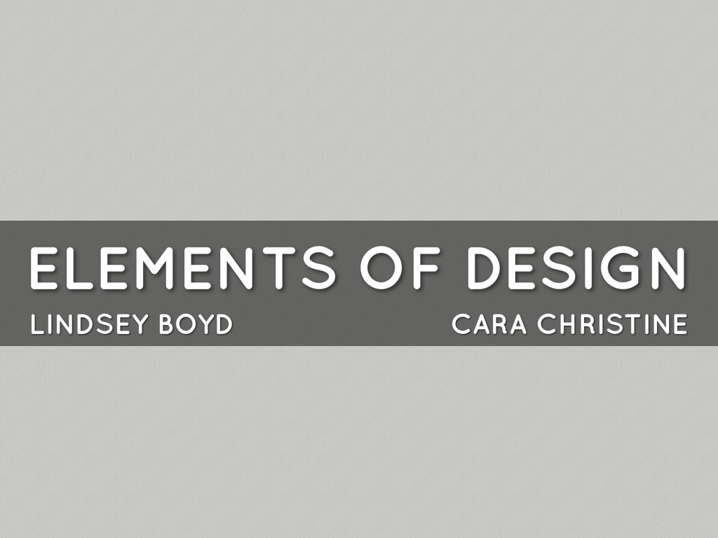 Elements Of Design