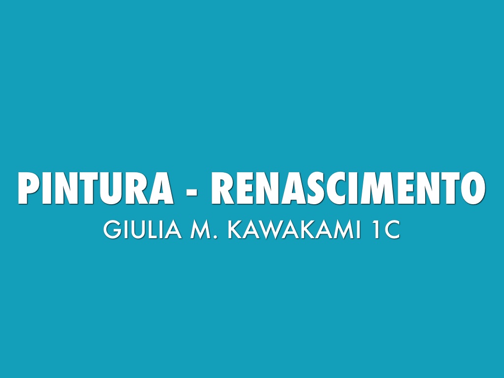 Pintura - Renascimento