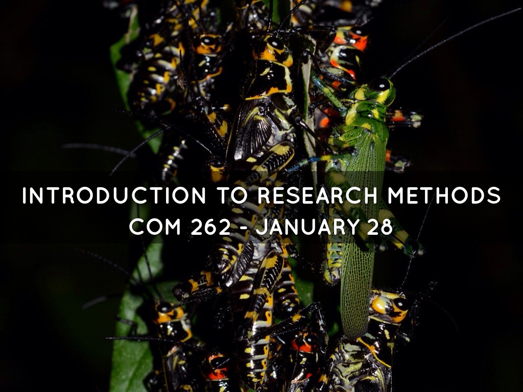 Introduction To Research Methods