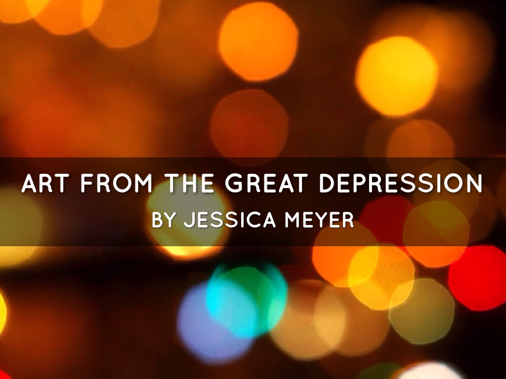 Art In The Great Depression 