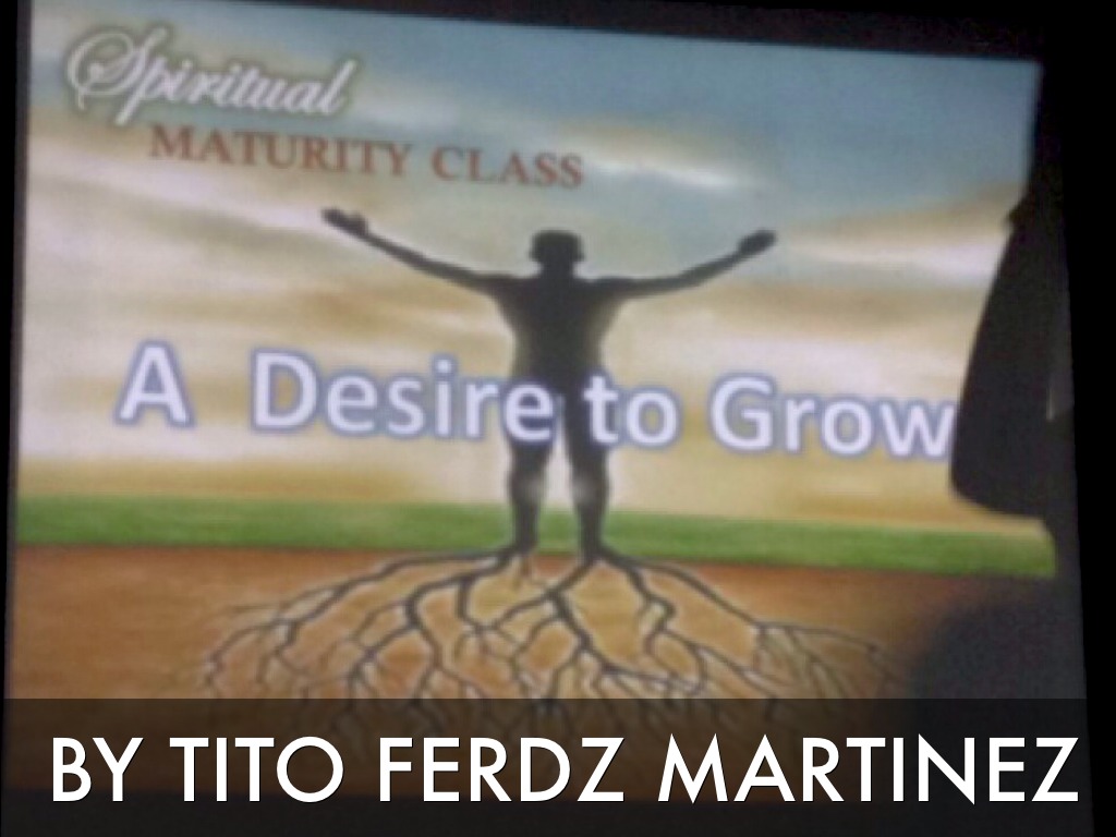 Spiritual Maturity Lesson