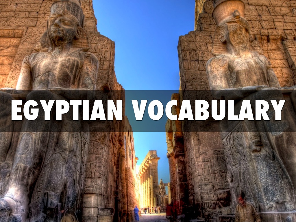 Egyptian Vocabulary by Gabrielle Meadows