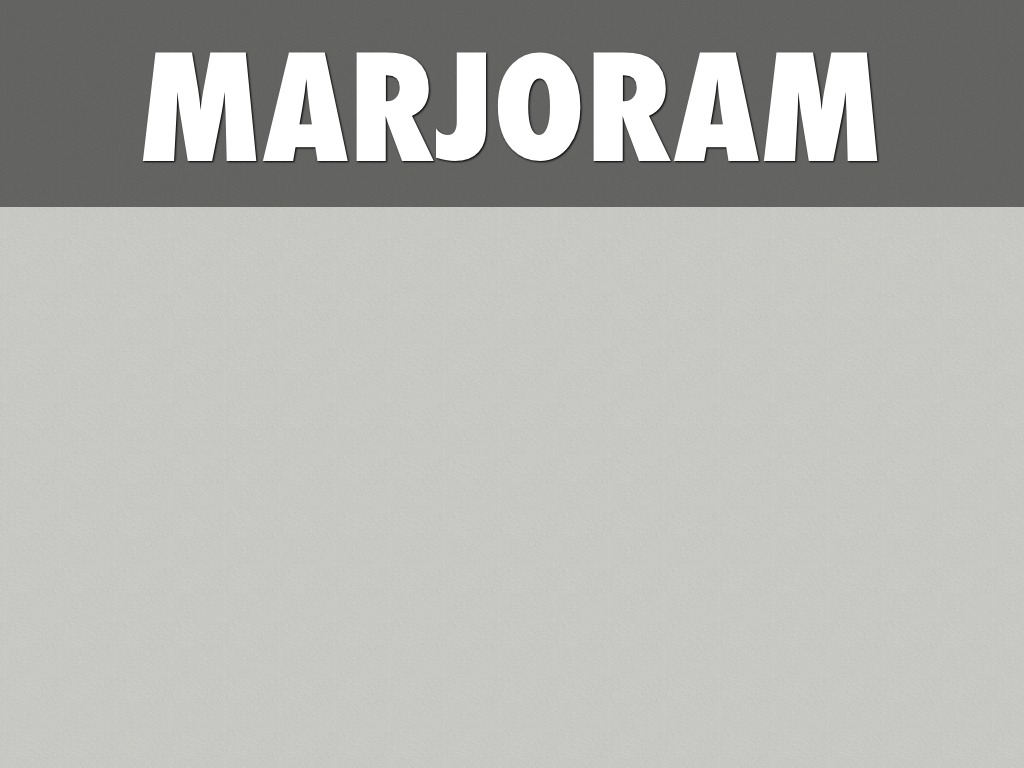 Marjoram