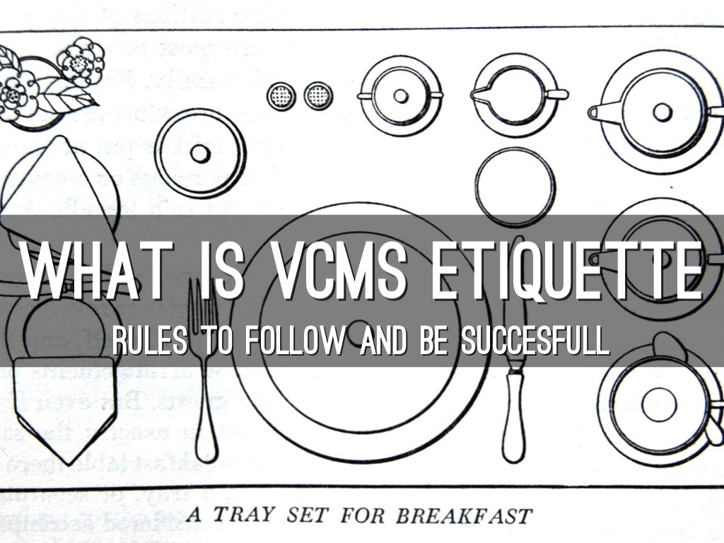 Video VCMS Etiquette
