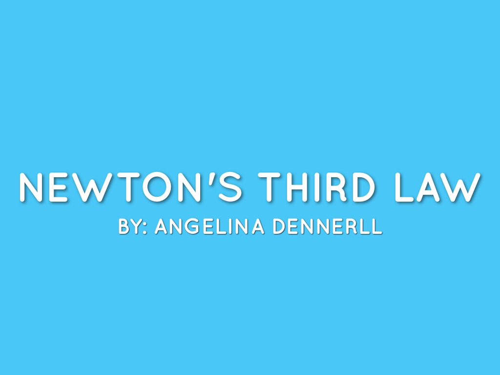 Newton's Third Law