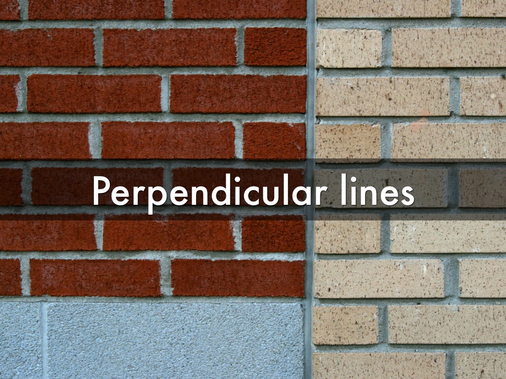 perpendicular lines in real life