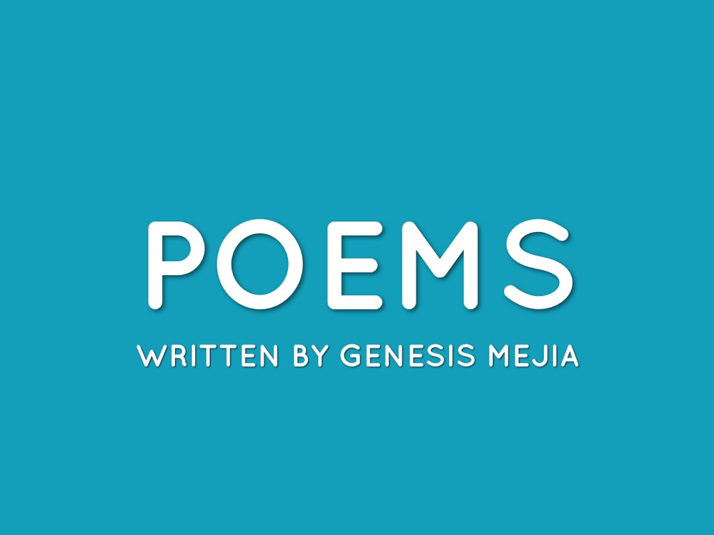 Poems By Genesis