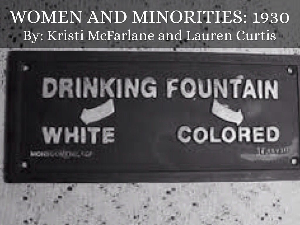 Women And Minorities In The 1930's