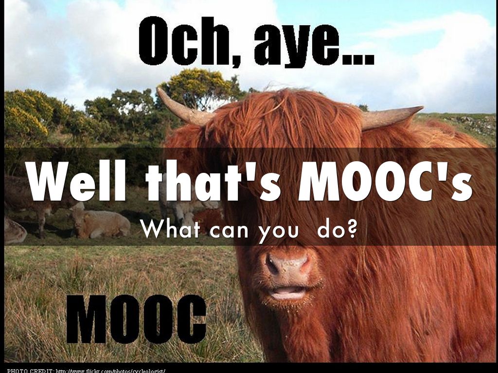 Well that's MOOC's