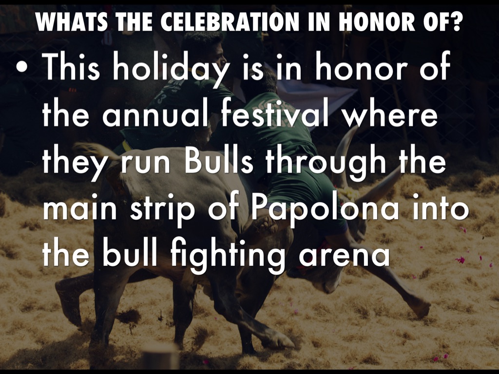 The Running Of The Bulls