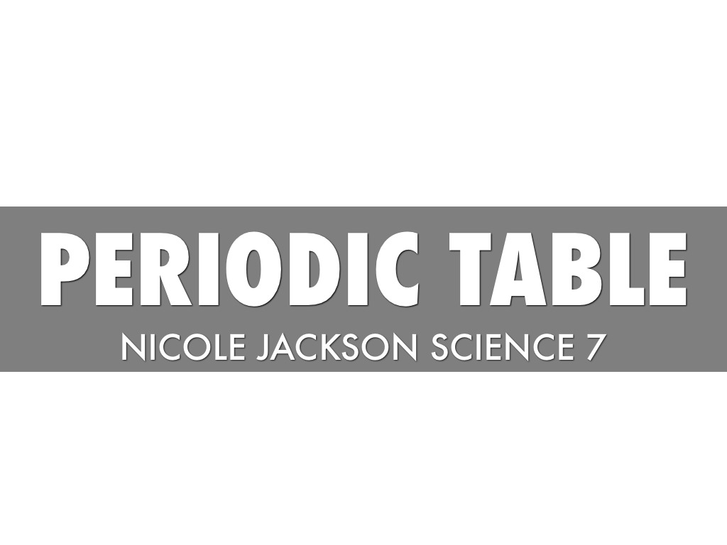 Periodic Table