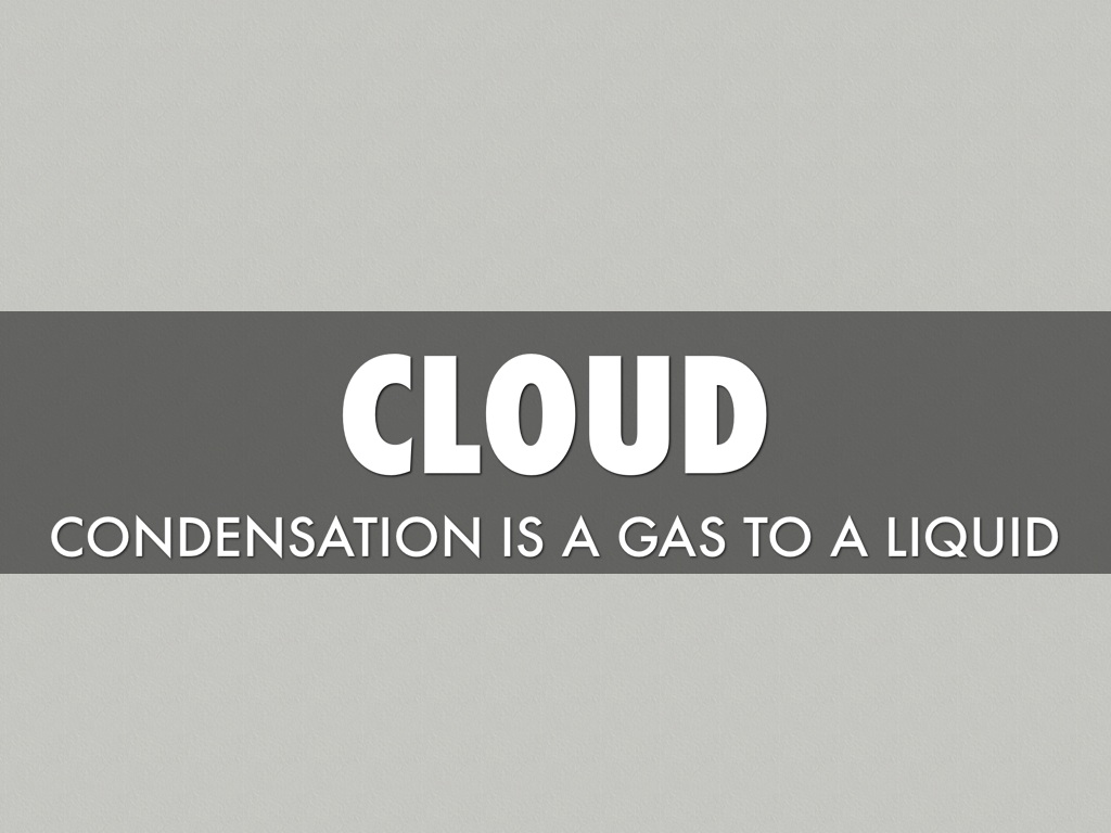 Condinsation