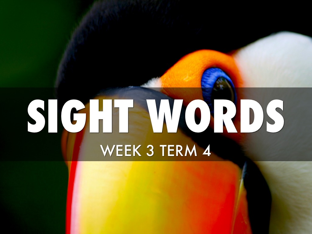 Sight Words W3T4