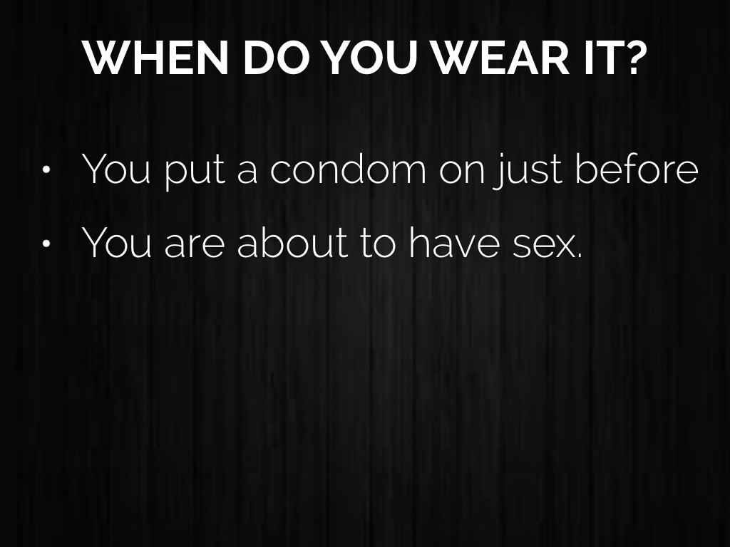 Why You Wear A Condom by Nicholas Dimasi