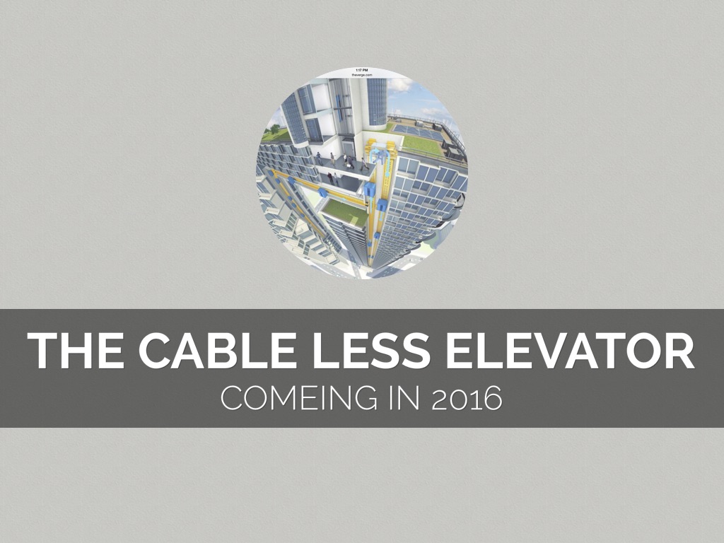 Cable Less Elevator