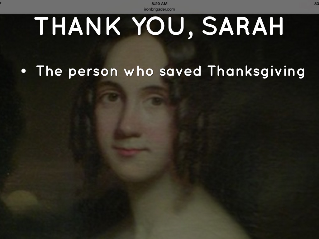 Thank You, Sarah