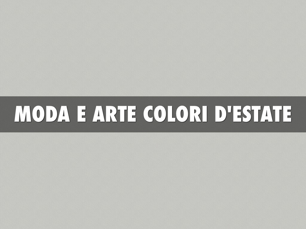 Moda e Arte Legame di Colori