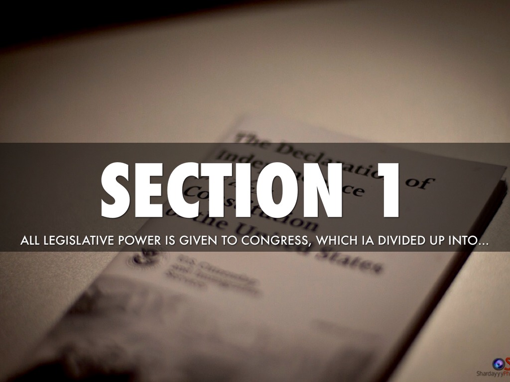 Article 1, Section 1 & 2