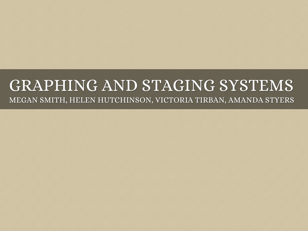 Graphing And Staging Systems