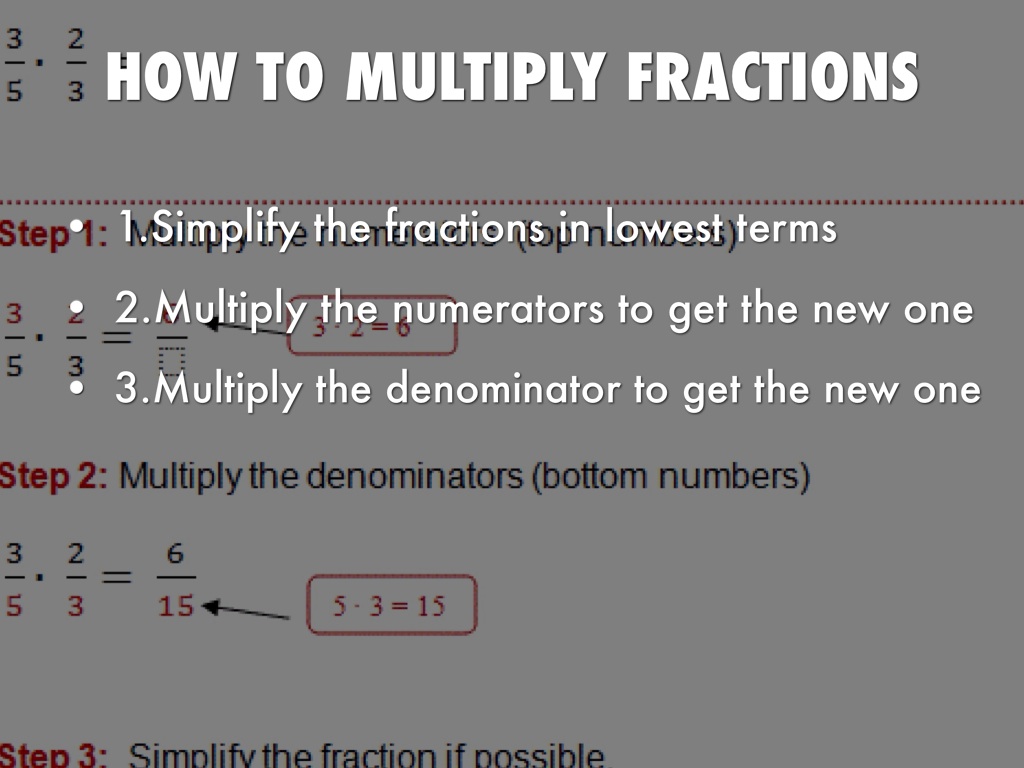 How To Multiply Fractions & Mixed Numbers