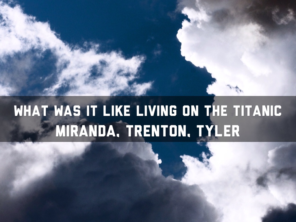 First Class Passengers 