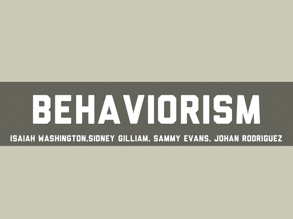 Behaviorism