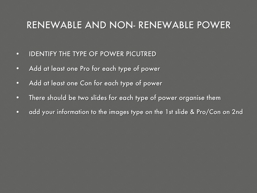 Renewable And Non-renewable Energy