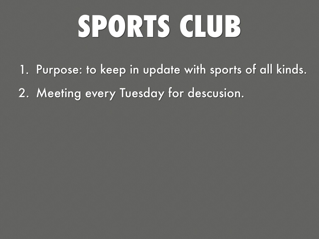 Sports Club