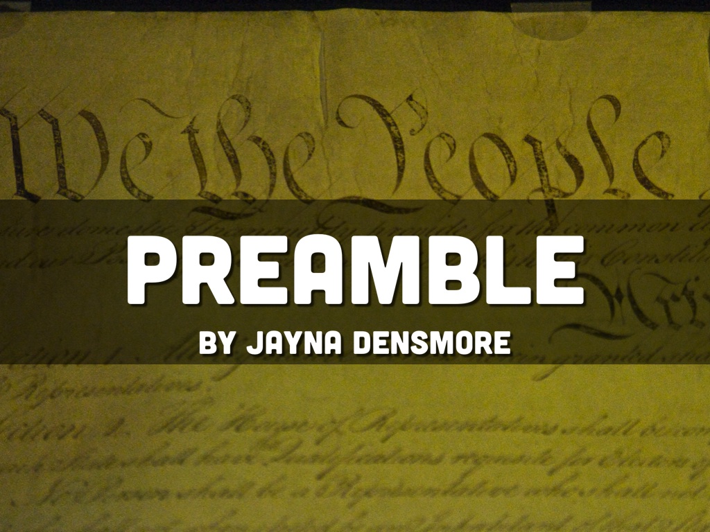 Preamble