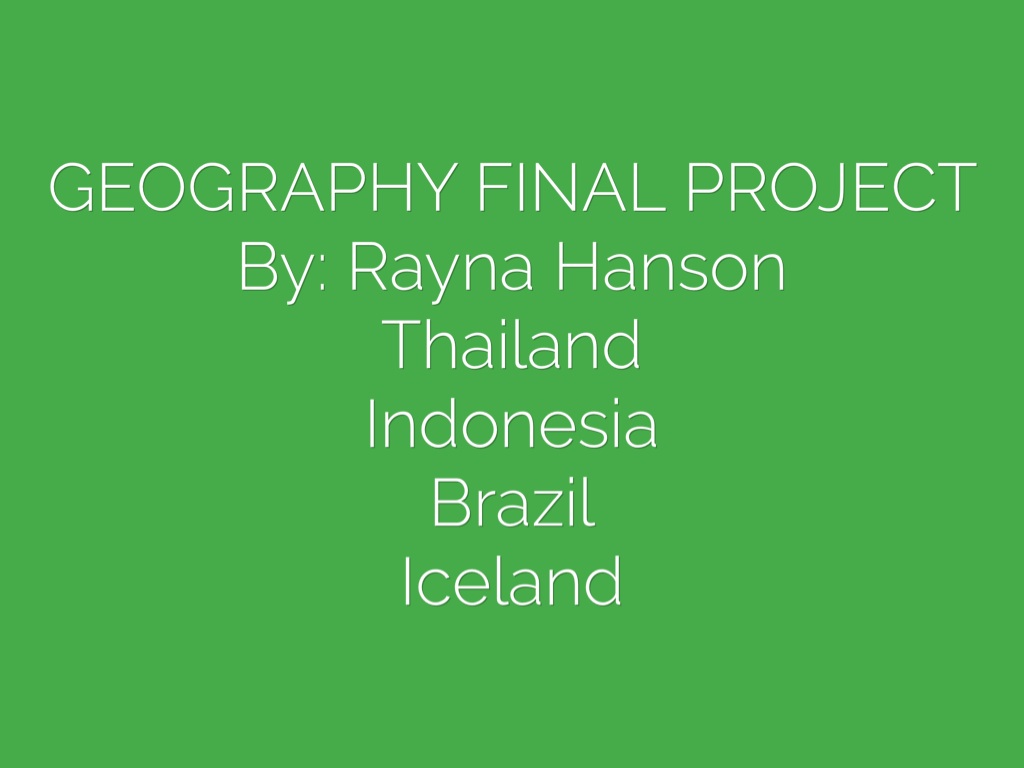 Geography Final Project 