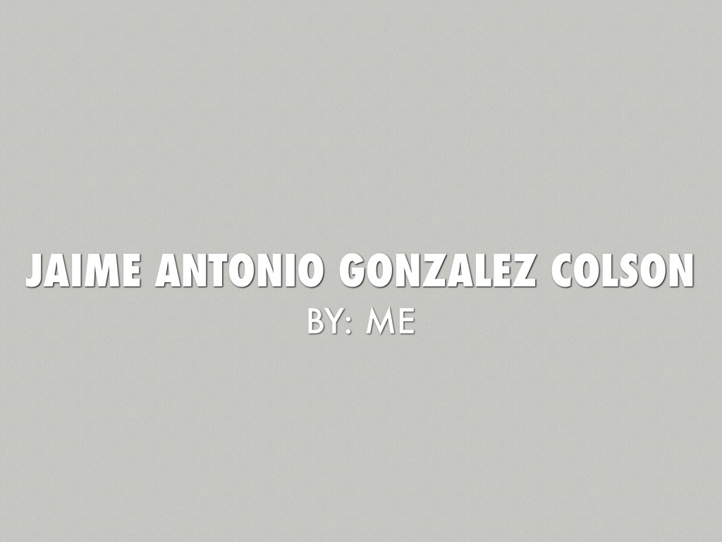 Jaime Antonio Gonzalez Colson