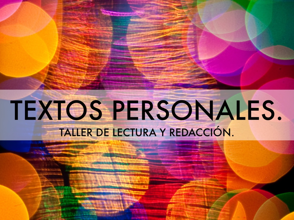 Textos Personales.