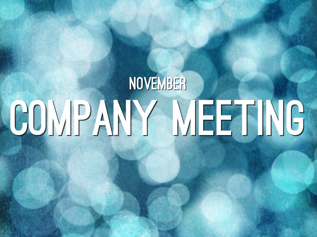 Company Meeting November