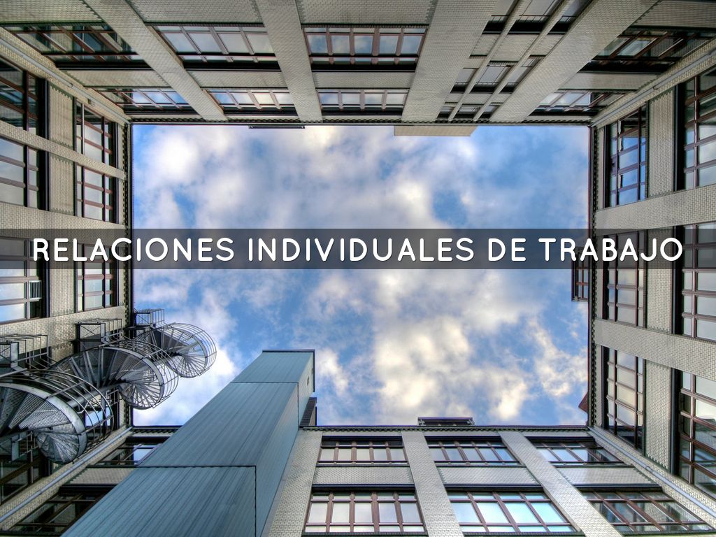 relaciones individuales de trabajo