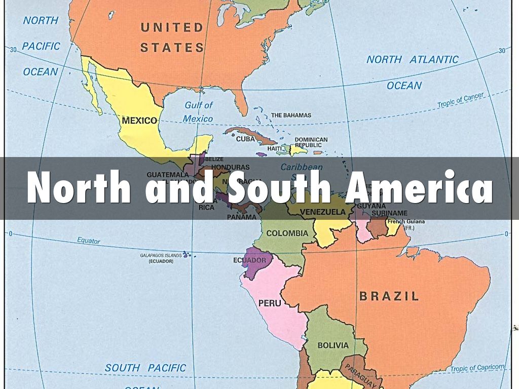 North and South America