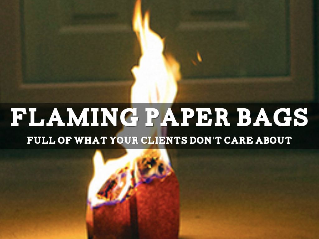 Flaming Paper bags by Chris McNamara