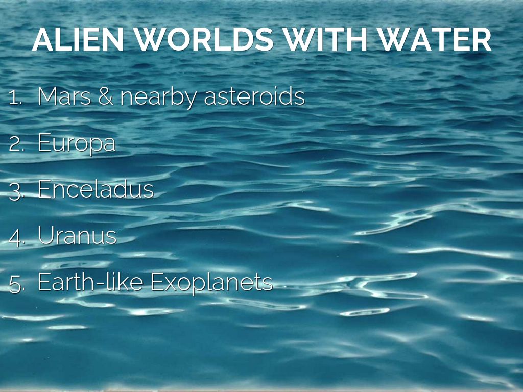 Extraterrestrial Water & Life by Abdur-Razakh Mohamed