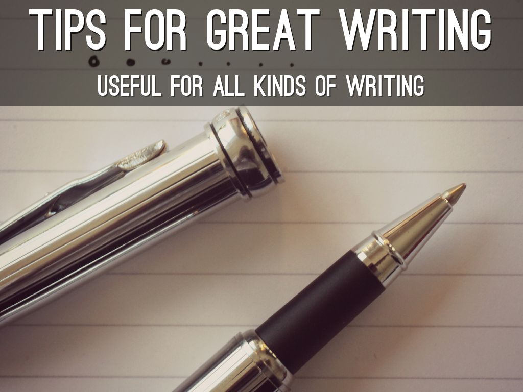 tips for great writing