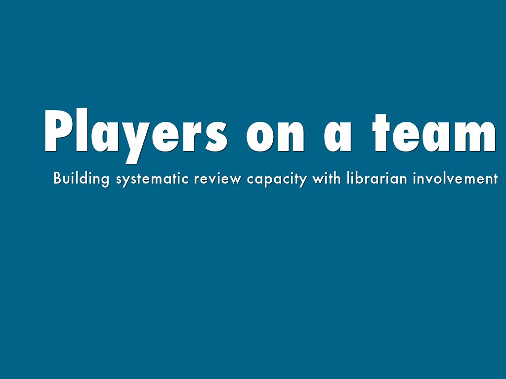 Players on a team