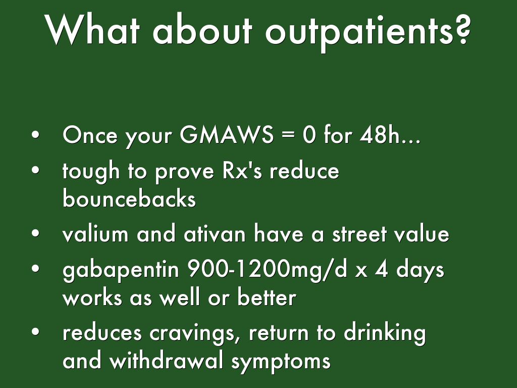 Alcohol Withdrawal PEARLS by thislooksinfected