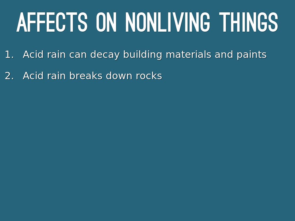 What does Acid rain do to living things by maggie_s