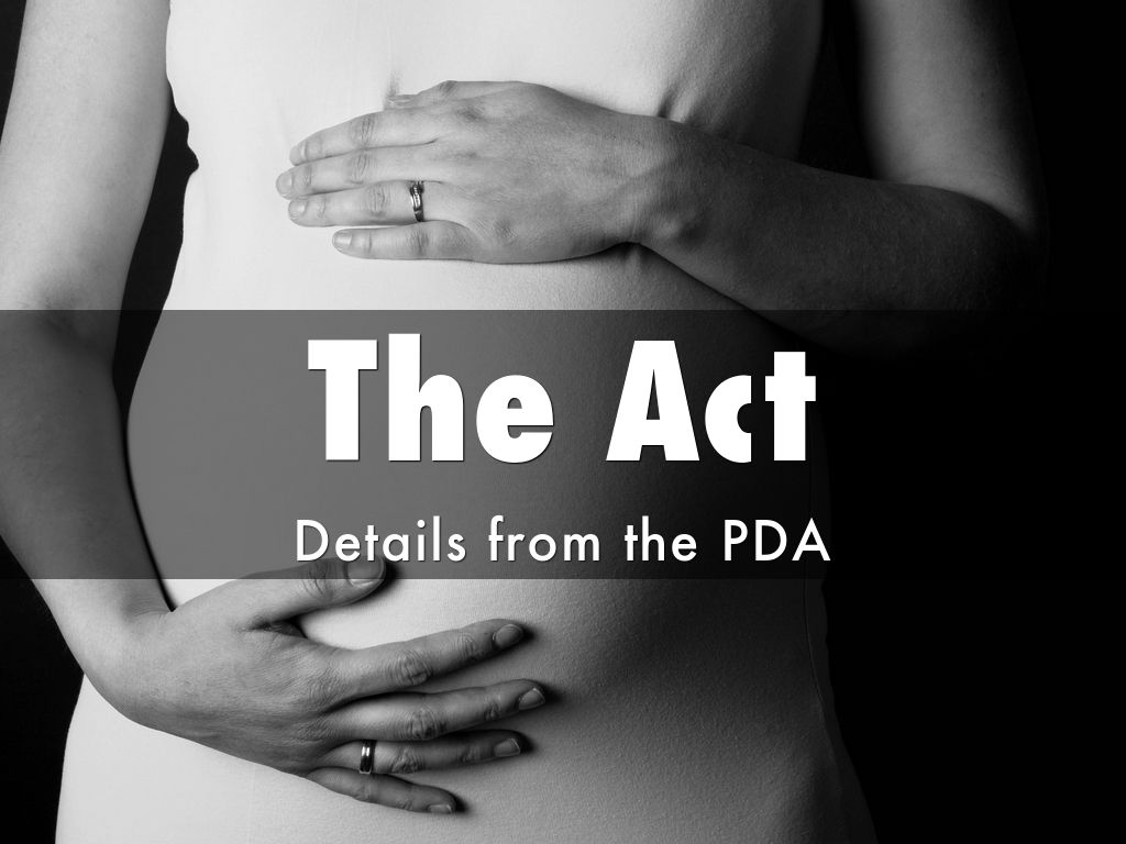 PDA Pregnancy Discrimination Act by Eli Lund