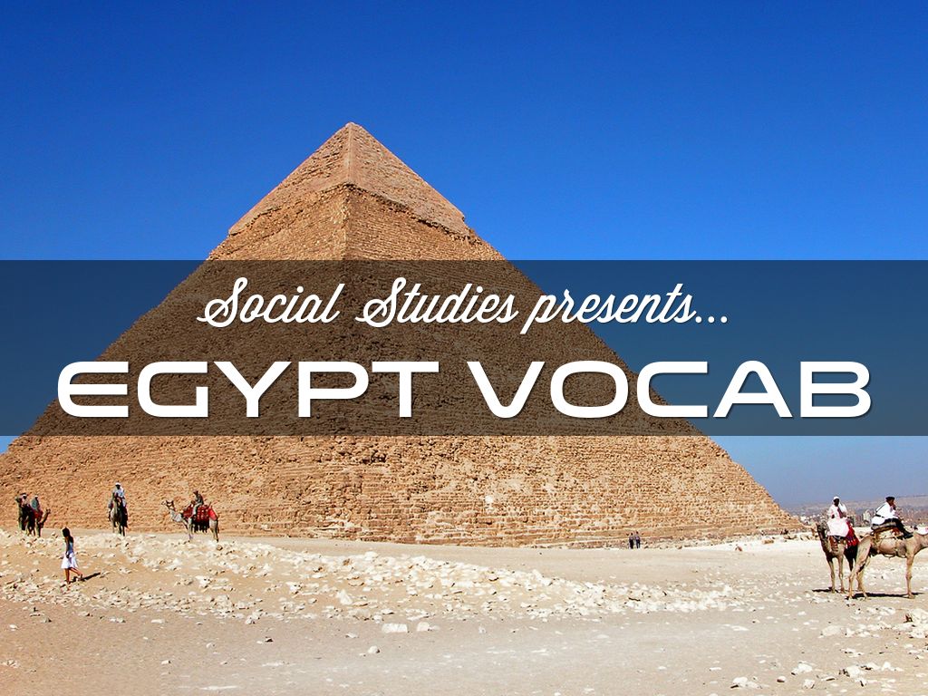 Egypt Vocab