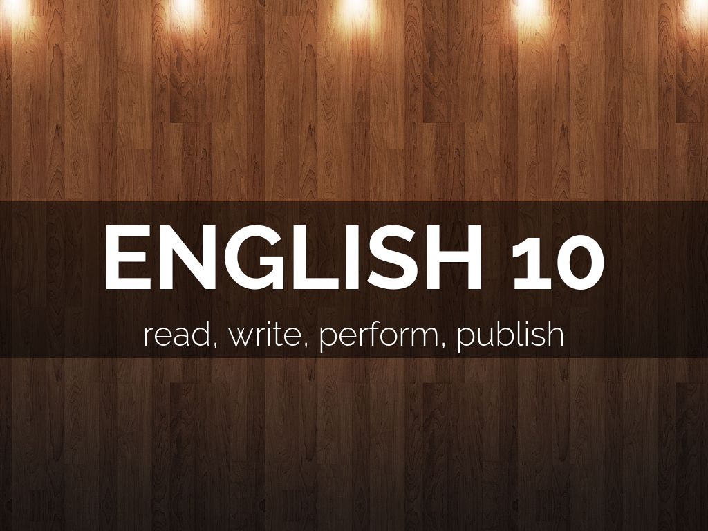 ENGLISH 10